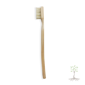 Cepillo de dientes artesanal de madera de pino y cerdas de lechuguilla